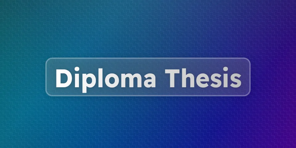 A beautiful cover image with the text "Diploma Thesis"