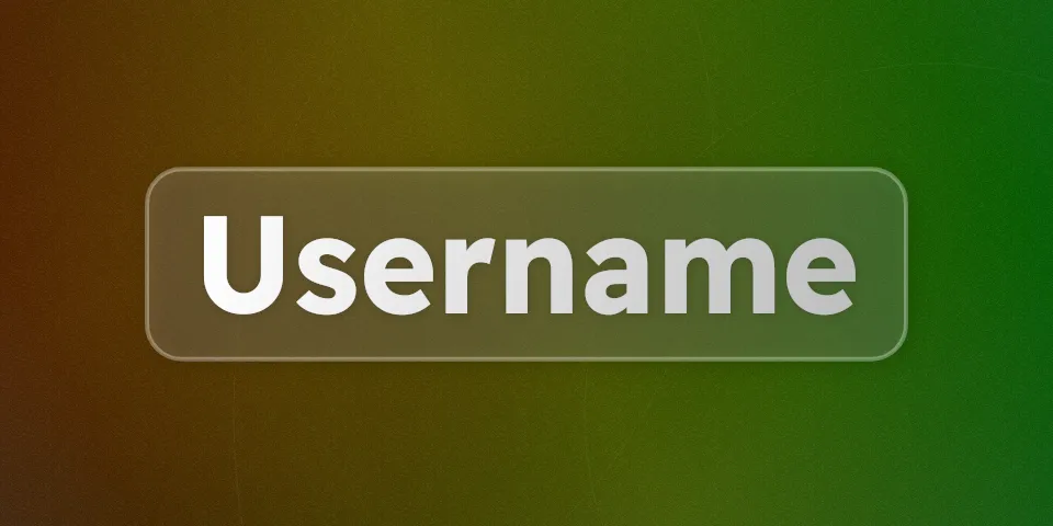 A beautiful cover image with the text "Username"
